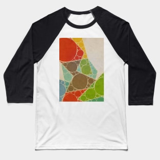 Bold Bubble Colors Baseball T-Shirt